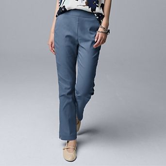 Petite Simply Vera Vera Wang Luxe Twill Ankle Pants