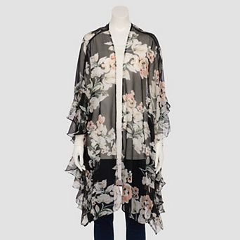Women's LC Lauren Conrad Floral Side Ruffle Ruana