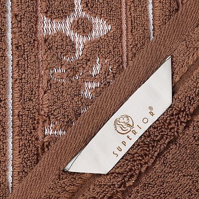 SUPERIOR Sadie Cotton Jacquard Zero Twist 6-pc. Towel Set