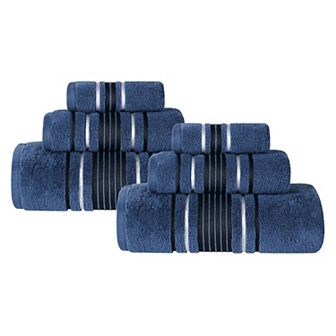 SUPERIOR Sadie Cotton Solid 6 pc Towel Set