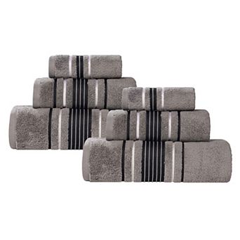 SUPERIOR Sadie Cotton Solid 6 pc Towel Set