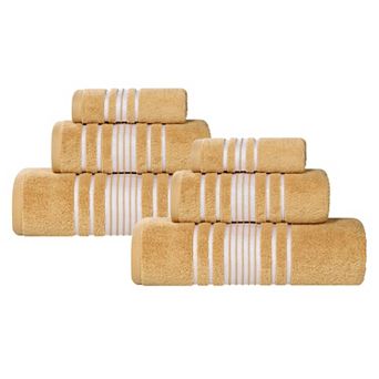 SUPERIOR Sadie Cotton Solid 6 pc Towel Set