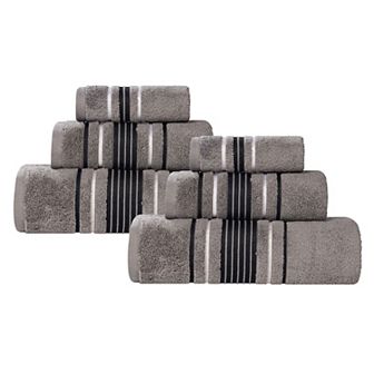 SUPERIOR Sadie Cotton Solid 6 pc Towel Set
