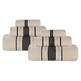 SUPERIOR Sadie Cotton Solid 6 pc Towel Set
