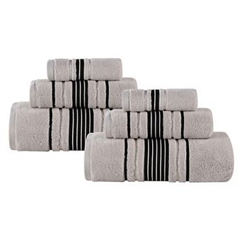 SUPERIOR Sadie Cotton Solid 6 pc Towel Set