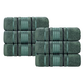 SUPERIOR Sadie Cotton Solid 6 pc Hand Towel Set