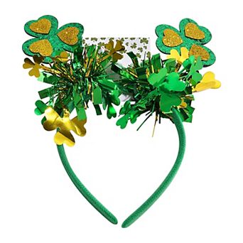 St. Patrick's Day Shamrock Glitter Headband