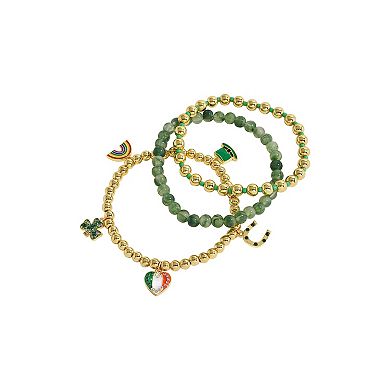 Gold Tone St. Patrick's Day 3-pk. Bracelet Set