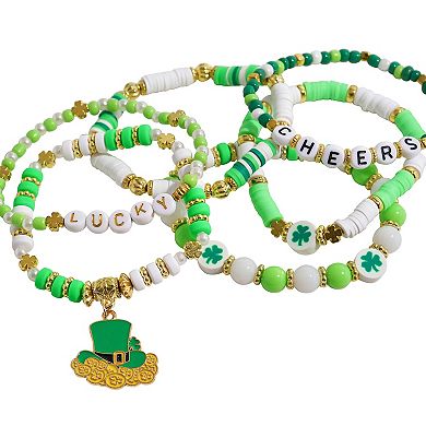 Gold Tone St. Patrick's Day 6-pk. Layer Lucky Charm Bracelets