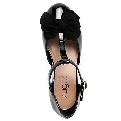 sugar Bloomy Girls Block Heel Pumps