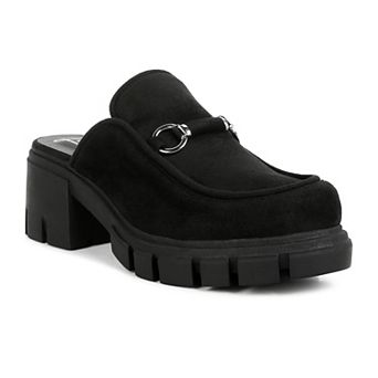 London Rag Prosper Women's Platform Mule Shoes