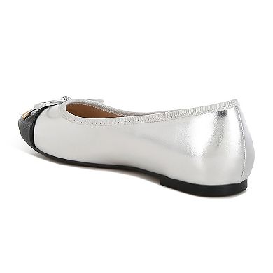 London Rag Minato Women's Two Tone Ballet Flats