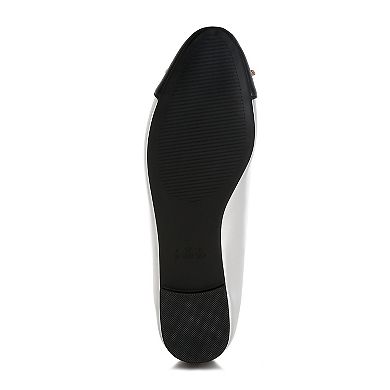 London Rag Minato Women's Two Tone Ballet Flats