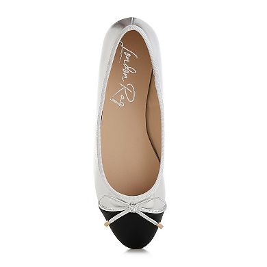 London Rag Minato Women's Two Tone Ballet Flats