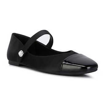 London Rag Mary Janes Women's Albi Patent Toe Cap Flats