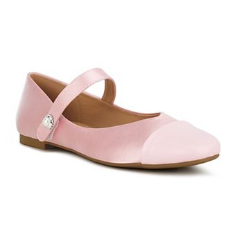 London Rag Mary Janes Women's Albi Patent Toe Cap Flats