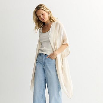 Women's Sonoma Goods For Life® Yarn Dyed Woven Duster