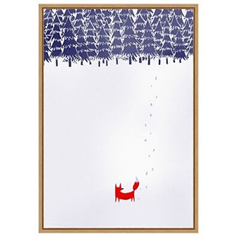 Alone In The Forest by Robert Farkas Framed Canvas Wall Art Print
