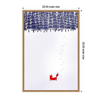 Alone In The Forest by Robert Farkas Framed Canvas Wall Art Print