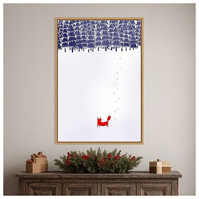 Alone In The Forest by Robert Farkas Framed Canvas Wall Art Print