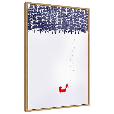 Alone In The Forest by Robert Farkas Framed Canvas Wall Art Print