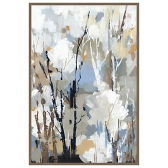 Silversong Birch II by Lera Framed Canvas Wall Art Print