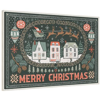 Frosty Forest II by Laura Marshall Framed Canvas Wall Art Print