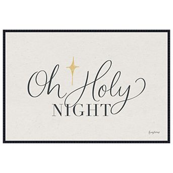 Oh Holy Night by Becky Thorns Framed Canvas Wall Art Print