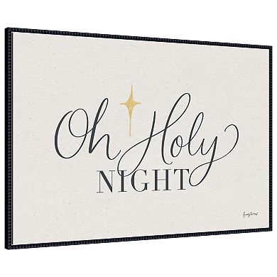 Oh Holy Night by Becky Thorns Framed Canvas Wall Art Print