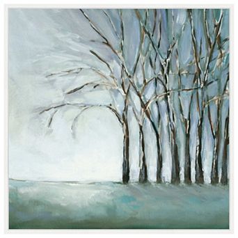 Tree in Winter by Christina Long Framed Canvas Wall Art Print