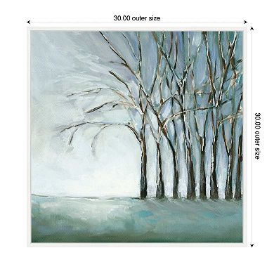 Tree in Winter by Christina Long Framed Canvas Wall Art Print