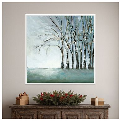 Tree in Winter by Christina Long Framed Canvas Wall Art Print