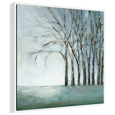 Tree in Winter by Christina Long Framed Canvas Wall Art Print