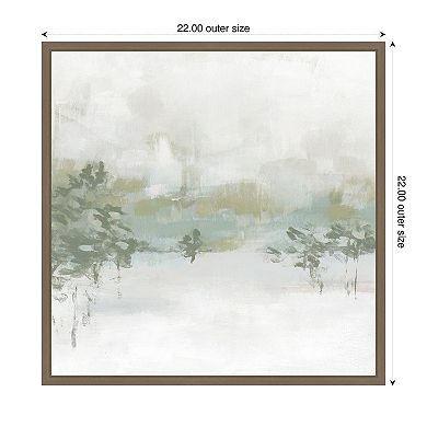 Winter Hillside I by June Erica Vess Framed Canvas Wall Art Print