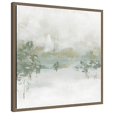 Winter Hillside I by June Erica Vess Framed Canvas Wall Art Print