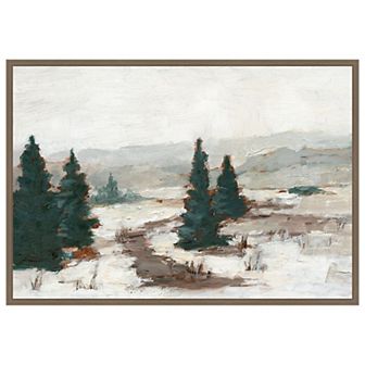Melting Snow I by Ethan Harper Framed Canvas Wall Art Print