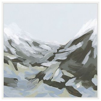 Ice Slope II by June Erica Vess Framed Canvas Wall Art Print