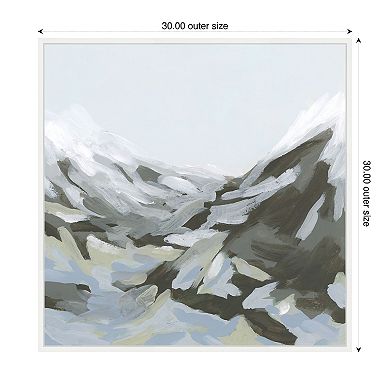 Ice Slope II by June Erica Vess Framed Canvas Wall Art Print