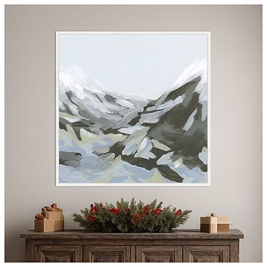 Ice Slope II by June Erica Vess Framed Canvas Wall Art Print