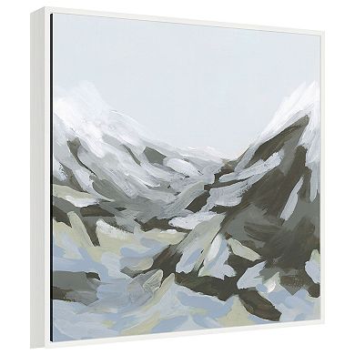 Ice Slope II by June Erica Vess Framed Canvas Wall Art Print