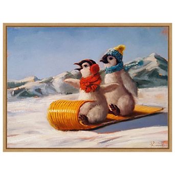 Toboggan by Lucia Heffernan Framed Canvas Wall Art Print