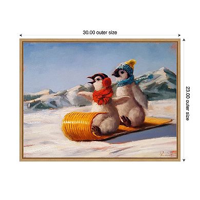 Toboggan by Lucia Heffernan Framed Canvas Wall Art Print