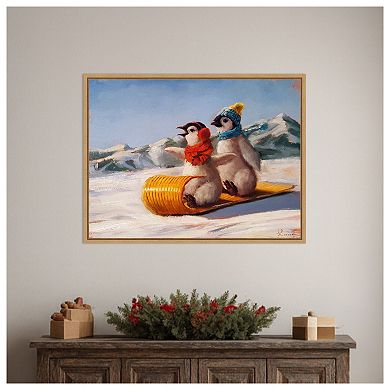 Toboggan by Lucia Heffernan Framed Canvas Wall Art Print