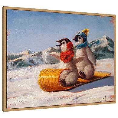 Toboggan by Lucia Heffernan Framed Canvas Wall Art Print