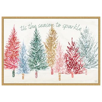 Holiday Sparkle I by Dina June Framed Canvas Wall Art Print