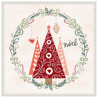 Hygge Christmas III by Noonday Design Framed Canvas Wall Art Print