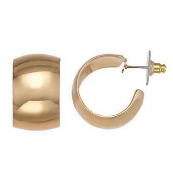 Nine West Gold-Tone 25-mm Hoop Earrings