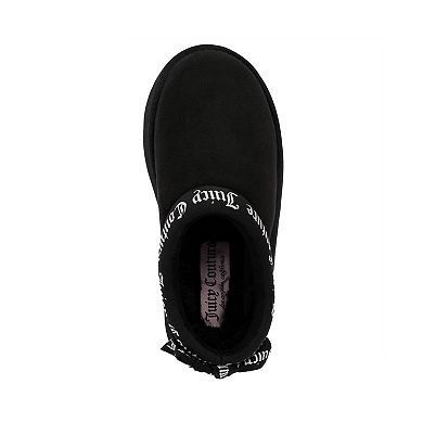 Juicy Couture Kids Olyana Girls Cold Weather Suede Slip-On Boot