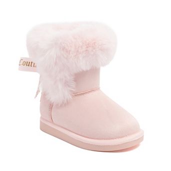 Juicy Couture Kids King Todd Girls Faux Fur Cold Weather Boots