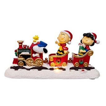 Kurt Adler Battery-Operated Peanuts Musical Train Table Decor